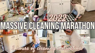 EXTREME DEEP CLEANING MARATHON || 2 HOURS OF CLEANING MOTIVATION | CLEAN WITH ME 2022