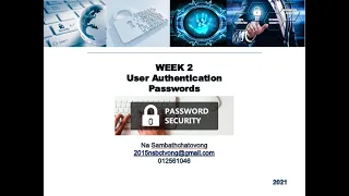 Introduction of Cyber Security Class [ICS] - Week 2