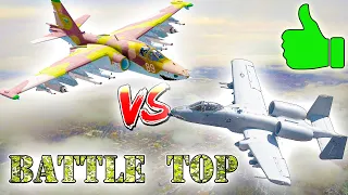 10 лучших ШТУРМОВИКОВ мира ⭐ Су-25 vs Thunderbolt II