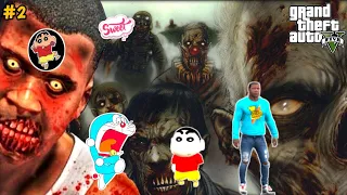 GTA 5 | DORAEMON SAVED SHINCHAN & FRANKLIN | PART-2 |BIGGEST ZOMBIE APOCALYPSE IN GTA 5