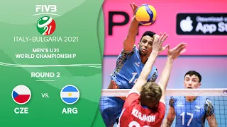 CZE vs. ARG - Round 2 | Full Game | Men's U21 Volleyball World Champs 2021