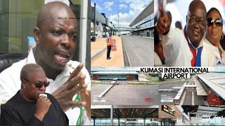 Abronye confirms & schools Mahama on Kumasi Int'l Airport completed by Nana Addo...