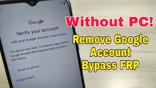 Without PC! Realme C21Y (RMX3263) Remove Google Account, Bypass FRP.