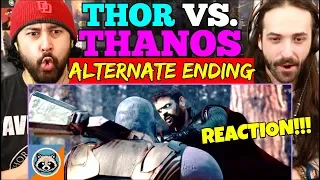 THOR vs. THANOS - Fight Scene | AVENGERS: INFINITY WAR Alternate Ending - REACTION!!!