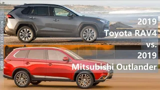 2019 Toyota RAV4 vs 2019 Mitsubishi Outlander (technical comparison)