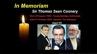 Sir Thomas Sean Connery Tribute