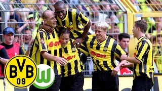 Brilliant Rosicky leads to clear win! | BVB - VfL Wolfsburg 4:0 | Season 2001/02 | BVB-Throwback