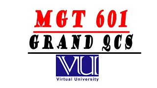 HELP FOR 2022 MGT601 Grand Quiz Solved | SME Management | Virtual Polytechnic