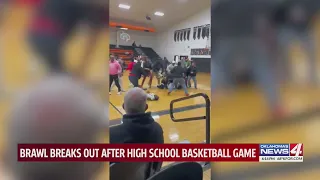 Brawl breaks out after high school basketball game