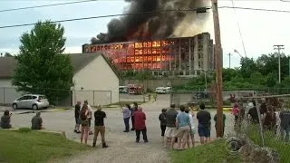 More than 100 firefighters respond to massive mill fire in Maine