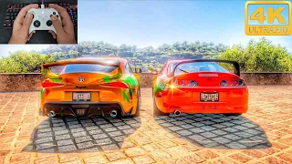 Toyota Supra 1998 & Toyota Supra 2020 | Forza Horizon 5 | Controller gameplay