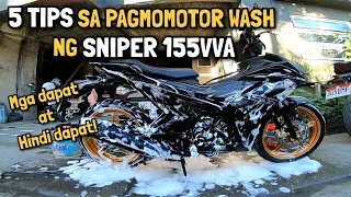 YAMAHA SNIPER 155 | 5 TIPS PAANO LINISIN I ANO YUNG MGA DISKARTE SA PAGLILINIS?