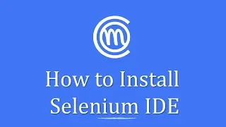 How to install Selenium IDE