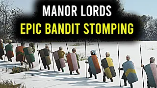 Manor Lords Combat -  How to Fight Bandits