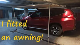 8. Bargain Anaconda Dune Camping Awning Installation (includes DIY Channel Brackets) My Pajero Sport