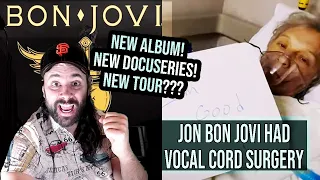 JON BON JOVI Had Vocal Cord SURGERY - NEW Docuseries & ALBUM Completed!! NEW SONG SOUNDS GOOD...