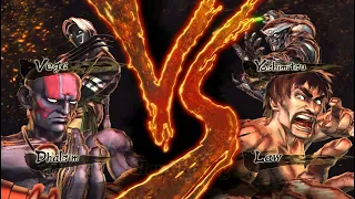 Dhalsim Vega VS Law Yoshimitsu Hardest AI Street Fighter X Tekken Gameplay