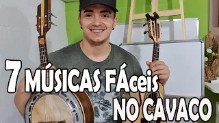 APRENDA 7 MÚSICAS  FÁCEIS NO CAVAQUINHO -  AULA DE CAVAQUINHO - LÉO SOARES