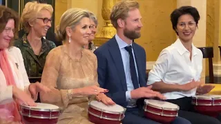 Queen Máxima holds musical workshops in her palace