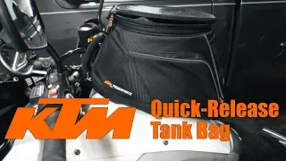 KTM Quick Release Tank Bag Install | Back in the Garage