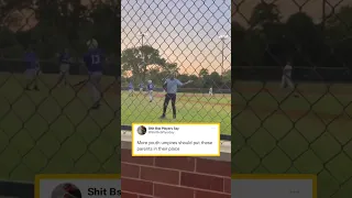 Umpire cancelled the game because of heckling parent. 😳👀