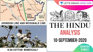 10-September-2020 | The Hindu Newspaper Analysis | Current Affairs for UPSC CSE/IAS | Saurabh Pandey