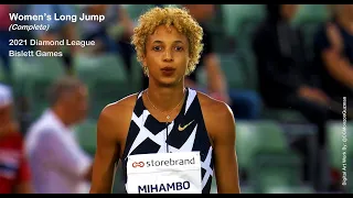 Women's Long Jump (Complete).  Bislett Games.  Diamond League. Bislett Stadion, Oslo.  July 1, 2021.