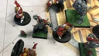 Blood Bowl League Game 1 - Orcs vs Dwarfs