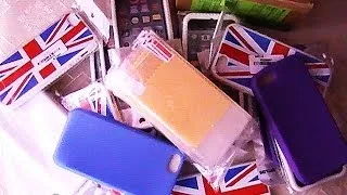 Посылка с ebay. Чехлы для iphone 5,пленки и стилус для айфона )