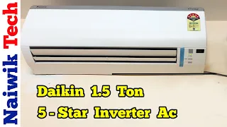 Daikin 1.5 Ton 5-Star Inverter Split AC Unboxing 2023 Model | Daikin RKM50UV16VA Installation 2024