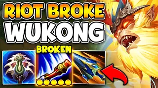 THIS WUKONG BUILD IS DESTROYING TOP LANE! THIS IS SO STUPID BROKEN TO PLAY!