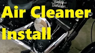 Arlen Ness Big Sucker Stage 1 Air Cleaner Kit Install - 2015 HD Dyna Street Bob FXDB