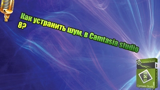 Как устранить шум с видео, в Camtasia studio 8?