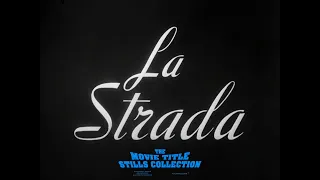 La strada (1954) title sequence