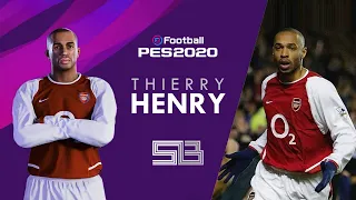 Thierry Henry (V2) - eFootball PES 2020 (Stats, Face & Body)