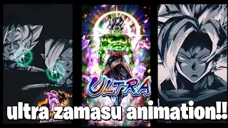ULTRA fusion zamasu in brush animation in db legends!!?!