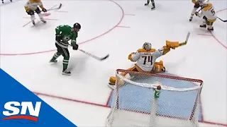 Miro Heiskanen Finishes Off A Gorgeous Tic-Tac-Toe Play By The Stars