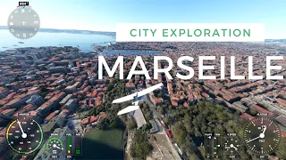 Marseille, France From Above 4K HD - Microsoft Flight Simulator 2020