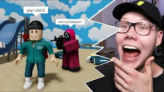 Reacting to Roblox Squid Game Funny Moments Videos & Memes #2