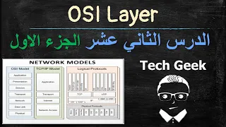 12# Explain OSI Model (7-6-5 Layers) Part 1 | الجزء الاول OSI Layers شرح نموذج طبقات الشبكات