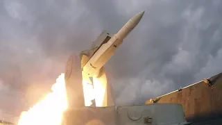 French Navy Frigate Jean Bart Firing SM 1 Medium Range SAM In The Mediterranean Sea