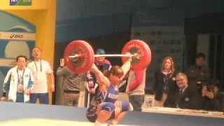 Podobedova Svetlana snatch 1st attempt 125kg