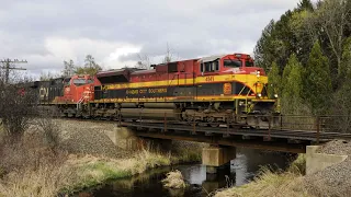 KCS 4141 Leading CN U724 South At Vernon