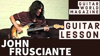 John Frusciante Guitar Lesson | Private GW Magazine | Interview 2006