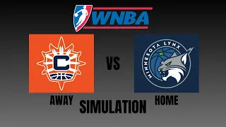 WNBA 2k 24 Full Match - Connecticut Suns vs Minnesota Lynx - Simulation
