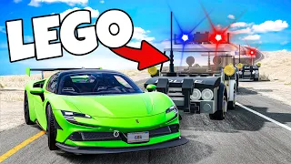 ❄️ PRAWDZIWE AUTO KONTRA POLICJA LEGO!? | BeamNG Drive |