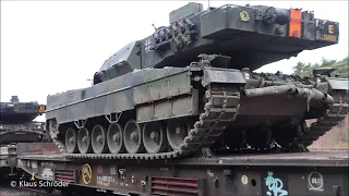 Leopard 2 Bahnverladung 3./PzLehrBtl 93 TrÜbPl Klietz