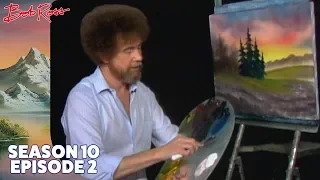 Bob Ross - Cabin at Sunset (Season 10 Episode 2)