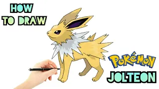 How to draw jolteon | How to draw Pokémon | ThePokémonArtist | V Art Studio