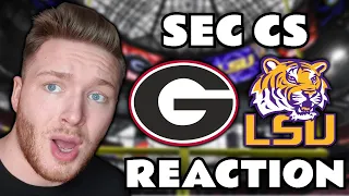 Swedish Soccer Fan Reaction to Georgia vs LSU Highlights SEC Championship Game 2022 College Football